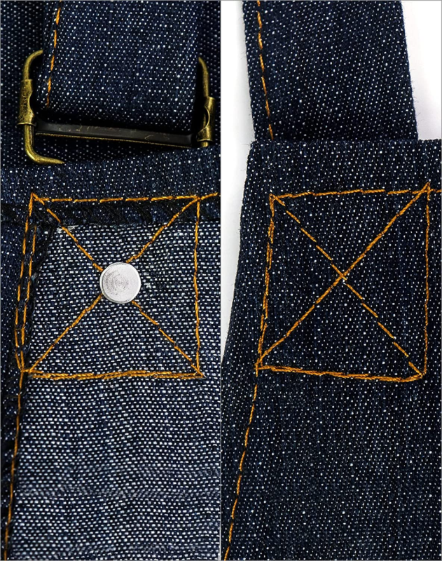 Work Apron Denim Heavy Duty Shop Working Cooking Aprons With Pockets For Men - Image 6