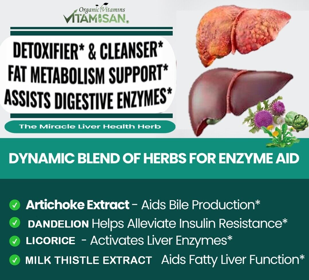 Liver Cleanse Detox Milk Thistle Extracts Silymarin, Artichoke, Dandelion, Vit B - Image 7