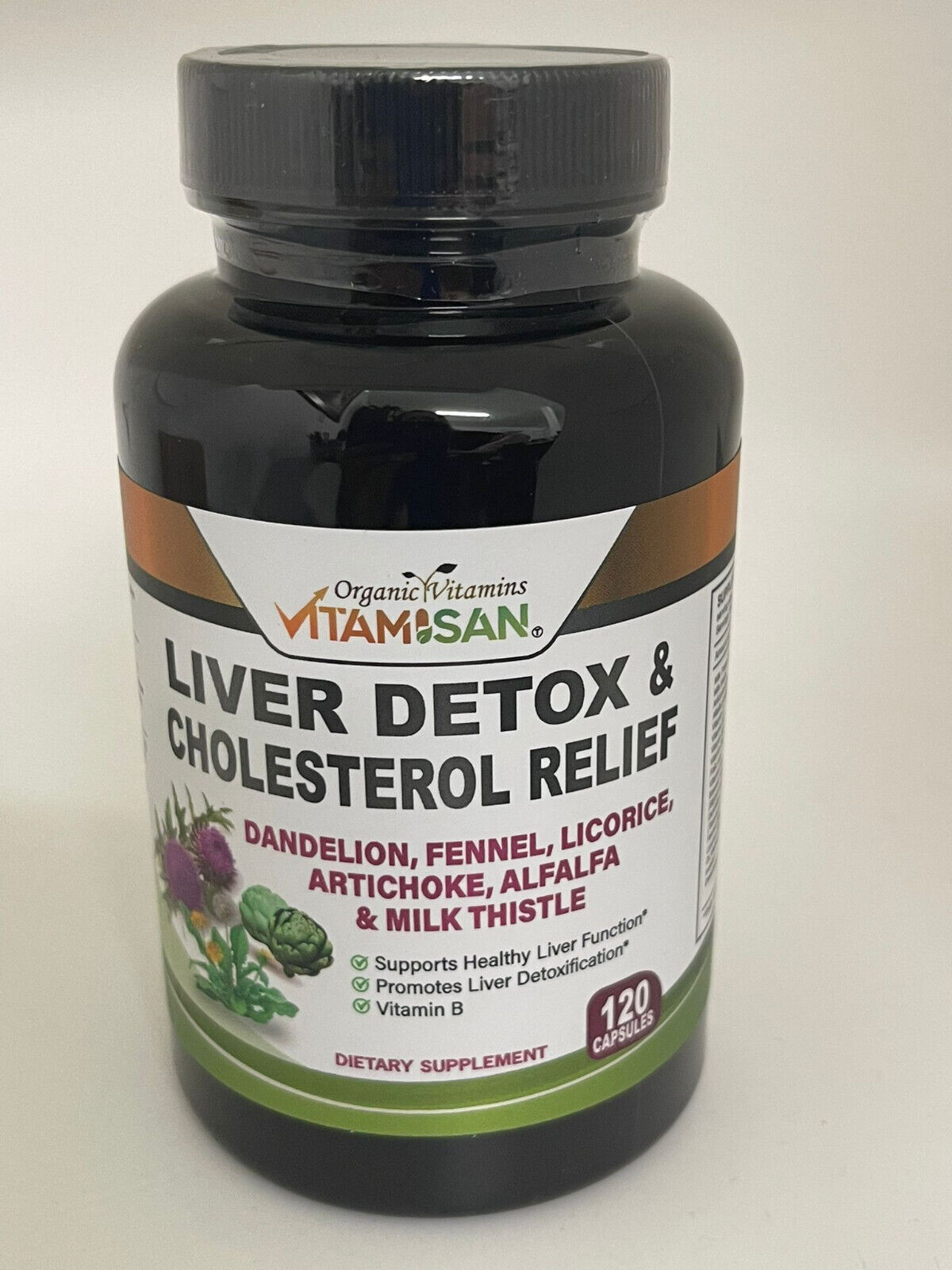 Liver Cleanse Detox Milk Thistle Extracts Silymarin, Artichoke, Dandelion, Vit B - Image 11