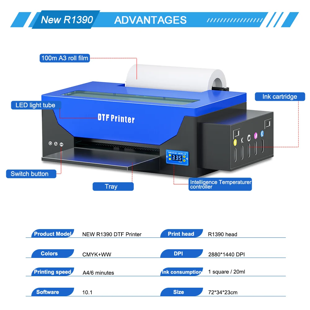 DTF Printer Direct to Film Merchandise Printer, T-shirts, Shirts, Sneakers, etc. - Image 2